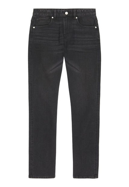 Jeans Slim Para Niño Negro Calvin Klein