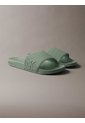 Sandalias Verde Slide Con Monograma Calvin Klein de Calvin Klein