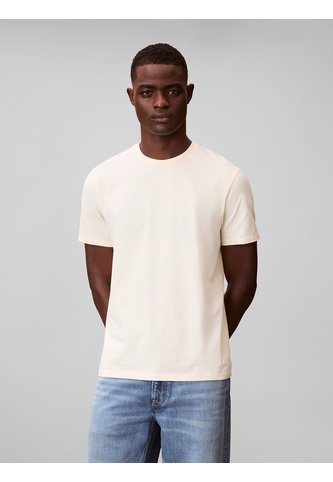 Camiseta Amarilla Con Micro Monograma Bordado Calvin Klein Calvin Klein