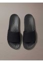 Sandalias Negro Slide Con Monograma Calvin Klein de Calvin Klein