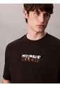 Camiseta Negra Con Gráfico De Logo En Bloque Calvin Klein de Calvin Klein