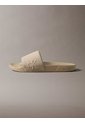 Sandalias Beige Slide Con Monograma Calvin Klein de Calvin Klein
