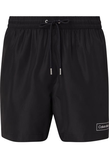 Pantalón Corto De Baño Medianos Con Cordón  Core Negro Calvin Klein