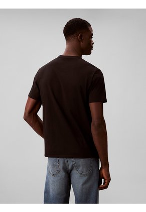 Camiseta Negra Con Logo Gráfico Calvin Klein