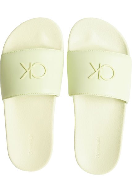 Sandalias Con Logo Mujer Verde Calvin Klein