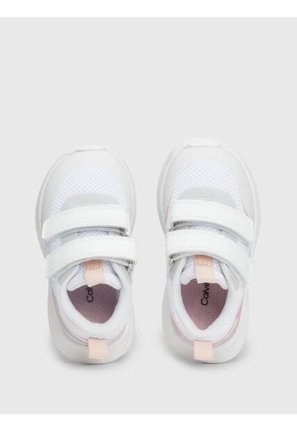 Tenis Blanco Deportivos Para Niña Con Velcro Calvin Klein