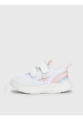 Tenis Blanco Deportivos Para Niña Con Velcro Calvin Klein