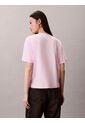 Camiseta Rosada Boxy Cocktail Logo Calvin Klein de Calvin Klein