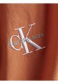 Camisa Naranja Oversize Con Logo Calvin Klein de Calvin Klein