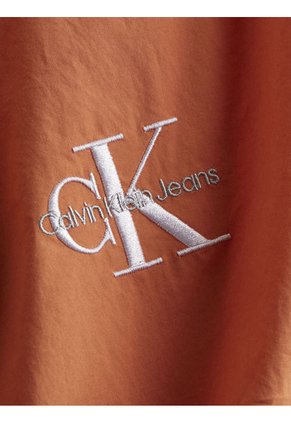 Camisa Naranja Oversize Con Logo Calvin Klein