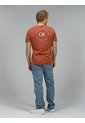 Camiseta Naranja Con Gráfico De Logo Circular Calvin Klein de Calvin Klein