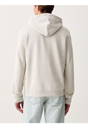 Buzo Beige Con Capota De Felpa Calvin Klein