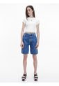 Camiseta Cropped Slim Mujer Blanco Calvin Klein de Calvin Klein