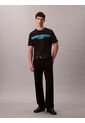Camiseta Negra De Rayas Con Logo Calvin Klein de Calvin Klein
