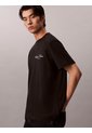 Camiseta Negra Con Logo Gráfico Calvin Klein de Calvin Klein
