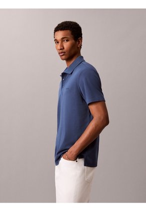 Polo Negro Con Tecnología Interlock Calvin Klein