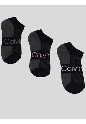 Pack Negro De 3 Medias Cushion Invisibles Calvin Klein