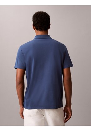 Polo Negro Con Tecnología Interlock Calvin Klein
