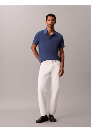 Polo Negro Con Tecnología Interlock Calvin Klein