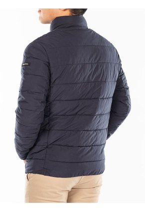 Chaqueta Manga Larga Con Cierre De Cremallera Hombre Azul