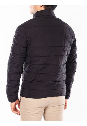 Chaqueta Manga Larga Con Cierre De Cremallera Hombre Negro