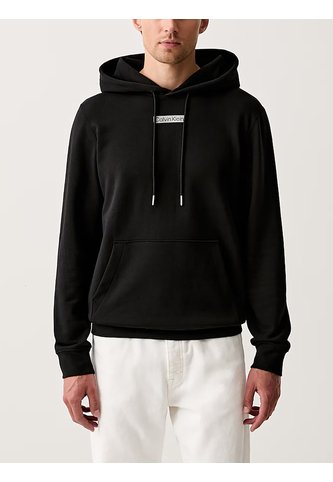 Buzo Negro Con Capota De Felpa Calvin Klein Calvin Klein