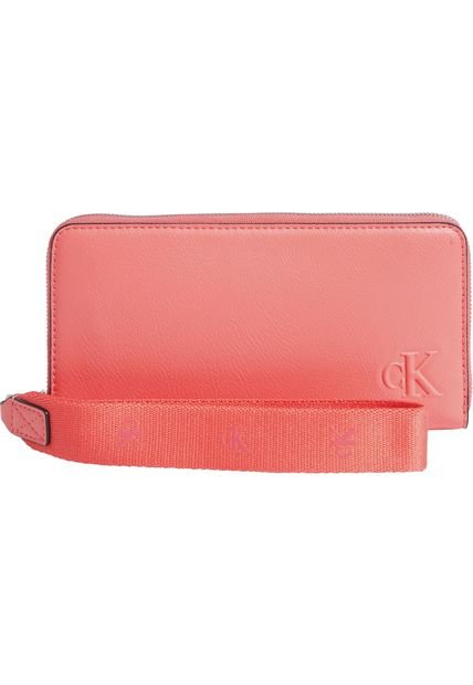 Bolso Con Cierre En El Contorno Mujer Rosa Calvin Klein