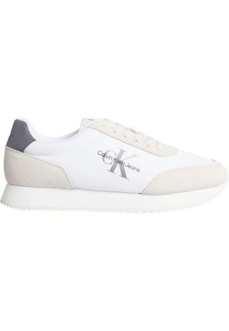 Tenis Blanco Retro Runner Con Monograma Calvin Klein Calvin Klein