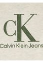 Camiseta Para Niña Con Mangas De Globo Beige Calvin Klein de Calvin Klein