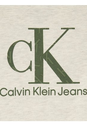 Camiseta Para Niña Con Mangas De Globo Beige Calvin Klein