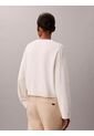 Saco Blanco Tejido De Tejido Suave Con Logo Estampado Calvin Klein de Calvin Klein
