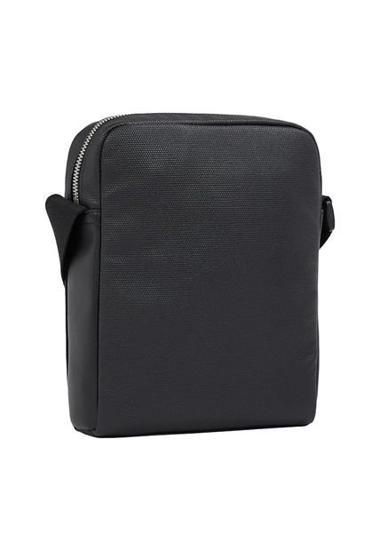 Bolso Negro Reporter Con Insignia Calvin Klein