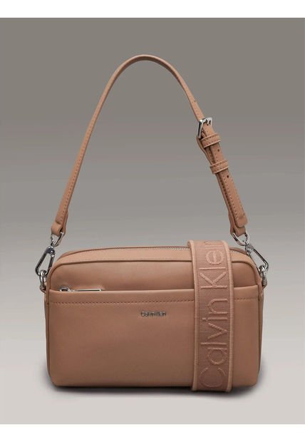 Bolso Beige Cruzado Convertible Calvin Klein