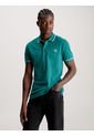 Polo Slim De Algodón Hombre Azul Calvin Klein de Calvin Klein