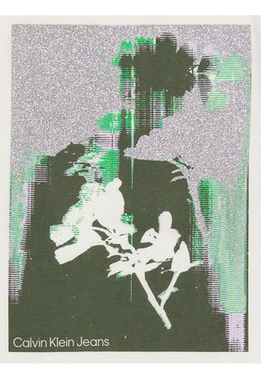 Camiseta Blanca Flutter Floral Para Niña Calvin Klein