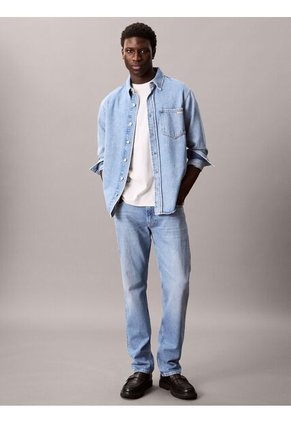 Camiseta Beige Sport Con Monograma Calvin Klein