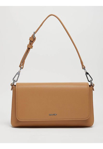 Bolso Beige De Hombro Convertible Calvin Klein