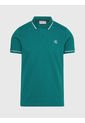 Polo Slim De Algodón Hombre Azul Calvin Klein de Calvin Klein