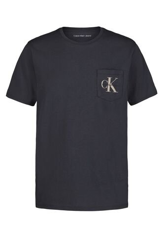 Camiseta Azul Con Bolsillo Y Logotipo Calvin Klein Calvin Klein
