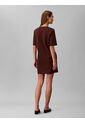 Vestido Chocolate Mini De Punto Milano Calvin Klein de Calvin Klein