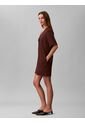 Vestido Chocolate Mini De Punto Milano Calvin Klein de Calvin Klein