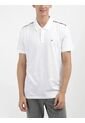 Polo Blanco Con Cinta Decorativa Y Tejido Piqué Calvin Klein de Calvin Klein