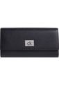 Billetera Negra Trifold Con Placa Metálica Calvin Klein de Calvin Klein
