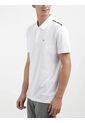 Polo Blanco Con Cinta Decorativa Y Tejido Piqué Calvin Klein de Calvin Klein