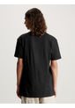 Camiseta Con Monograma Hombre Negro Calvin Klein de Calvin Klein