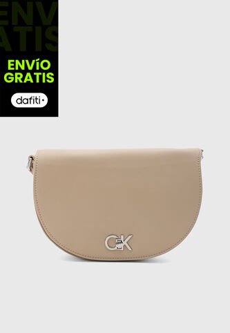 Bolso Manos Libres Calvin Klein Beige Calvin Klein
