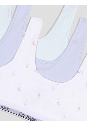 Pack Multicolor De 3 Bralette Para Niña Calvin Klein
