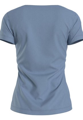 Camiseta De Algodón Azul Calvin Klein