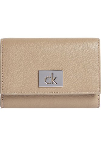 Billetera Beige Triple Con Monograma Calvin Klein Calvin Klein