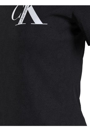 Camiseta Con Logo Negro Calvin Klein